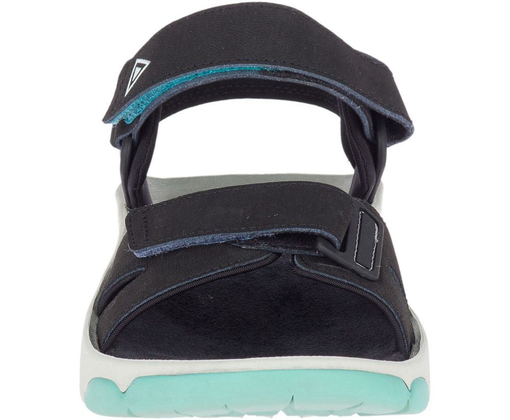 Sandálias Senhora - Merrell Belize Convertible - Pretas - BCU651903